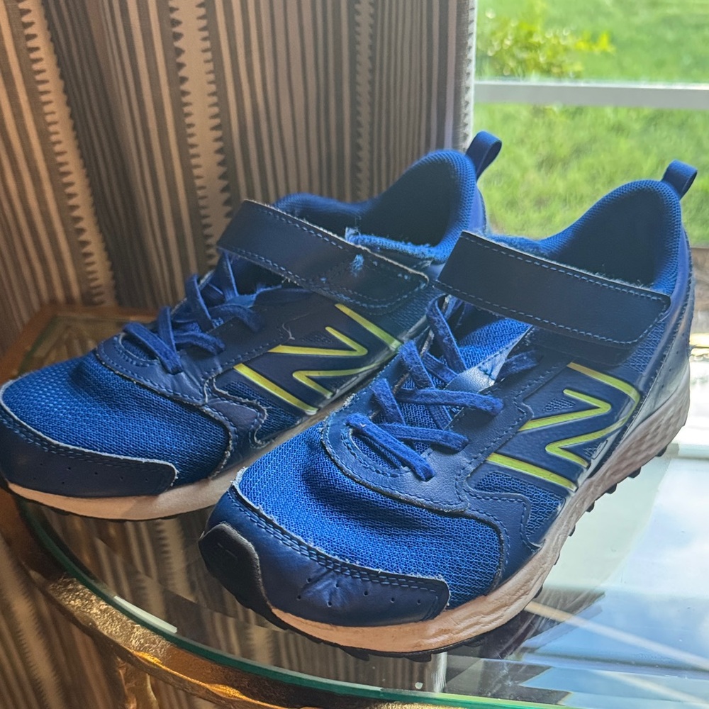 Kids Blue and Green Sneakers